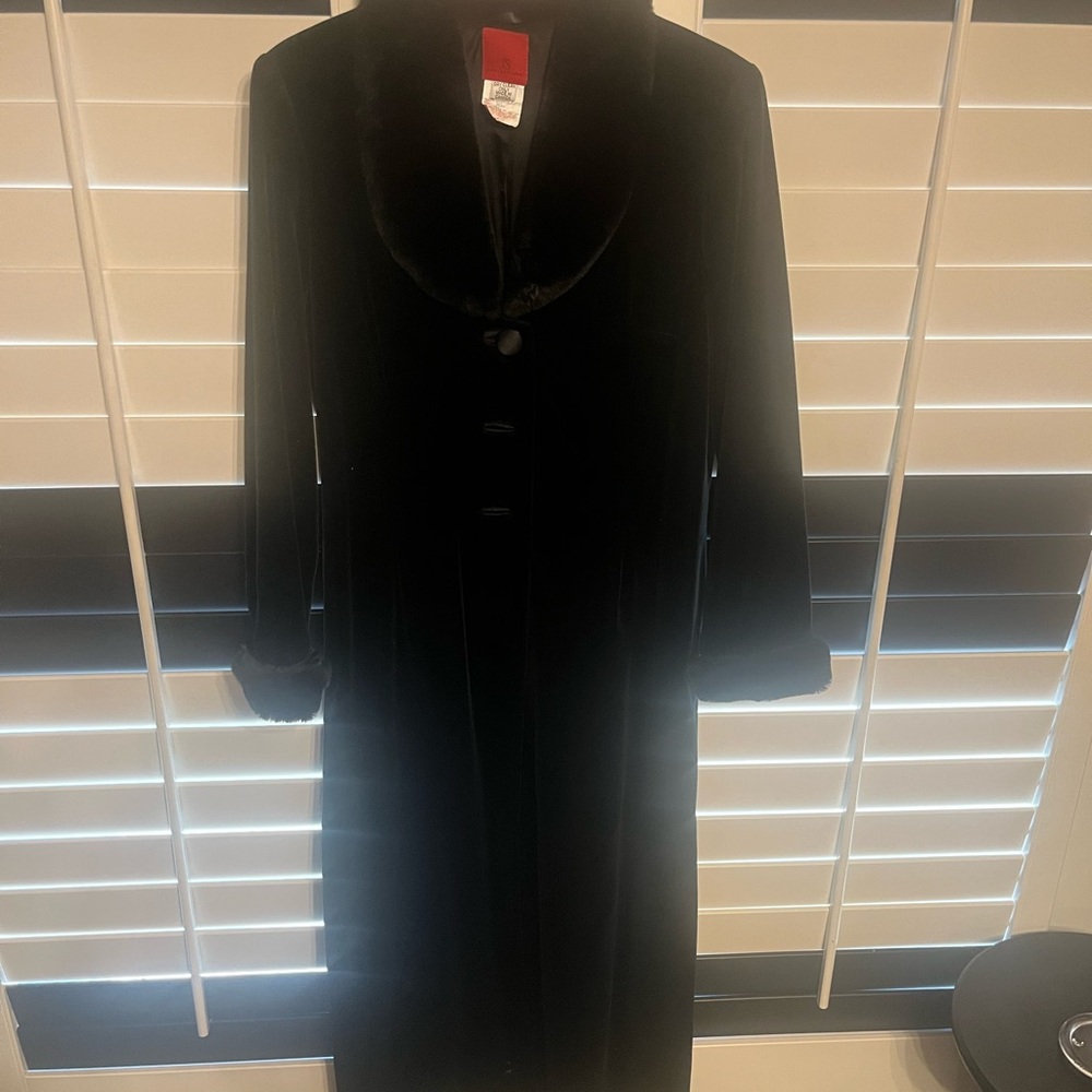 Luxurious Black Velvet Coat